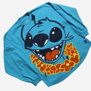 Unisex Spirit Jersey Lilo & Stitch Big Face AOP Puff Print Aulani Blue